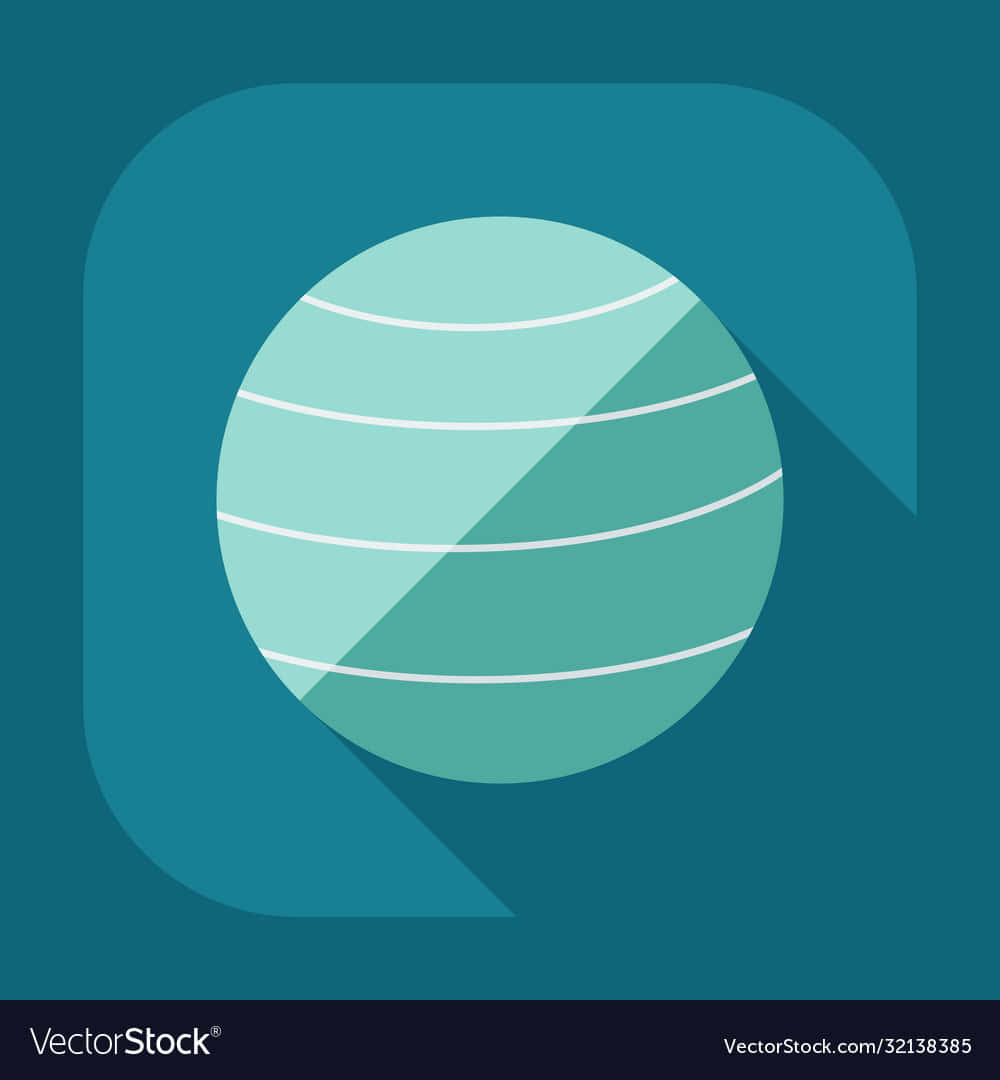 A Flat Icon Of A Globe With A Long Shadow Wallpaper