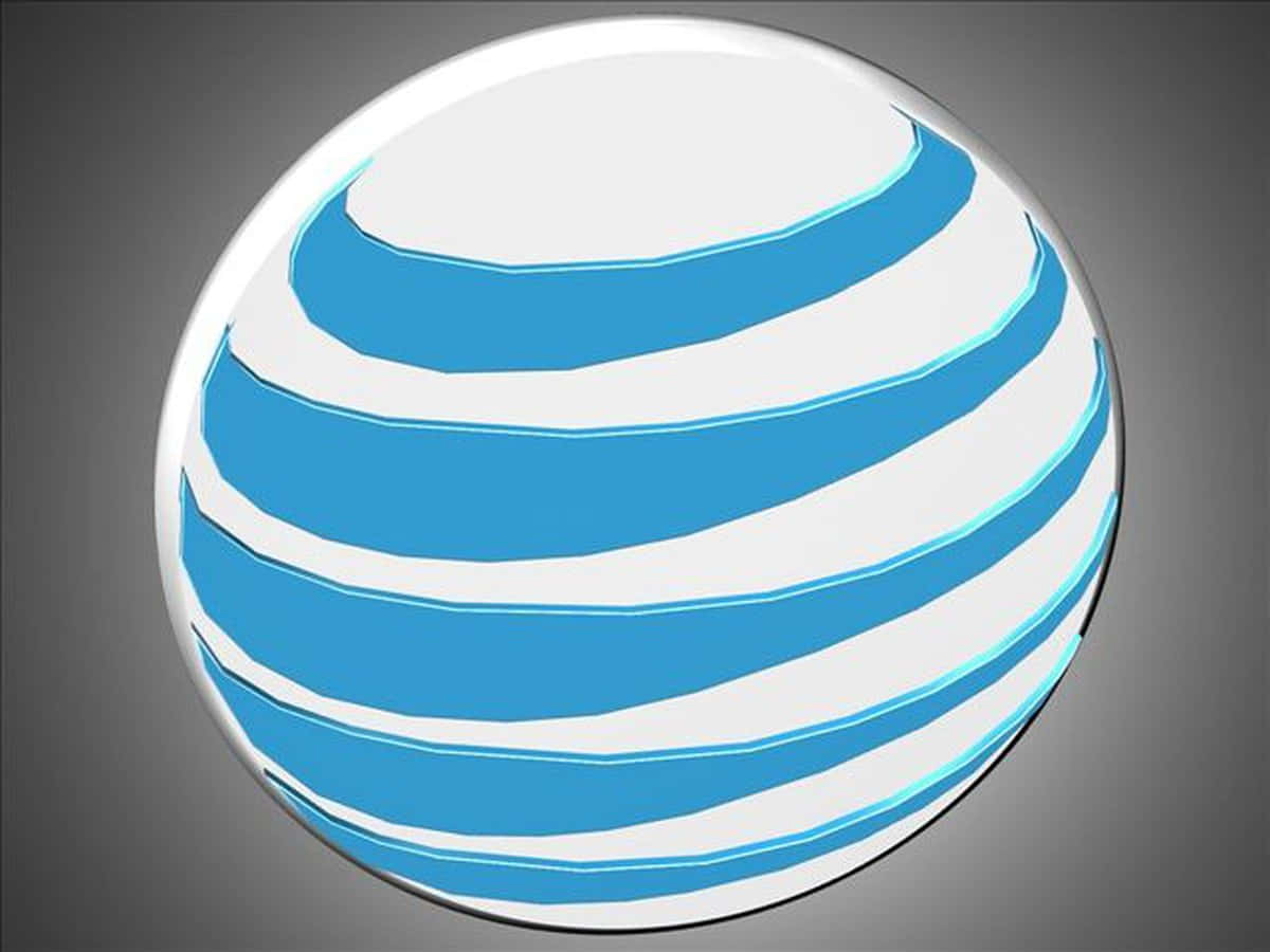 At&t Logo On A Black Background Wallpaper