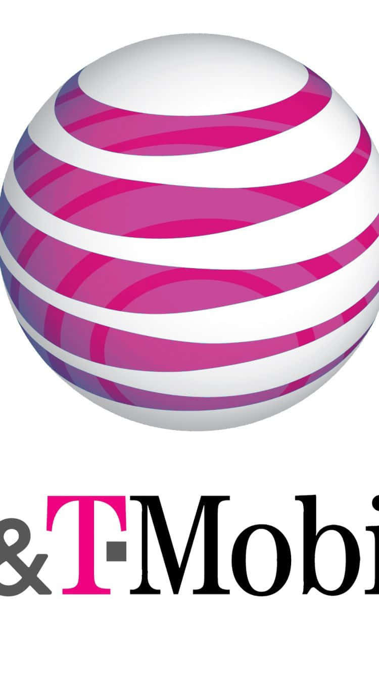 T - Mobile Logo With A Pink And White Background Wallpaper