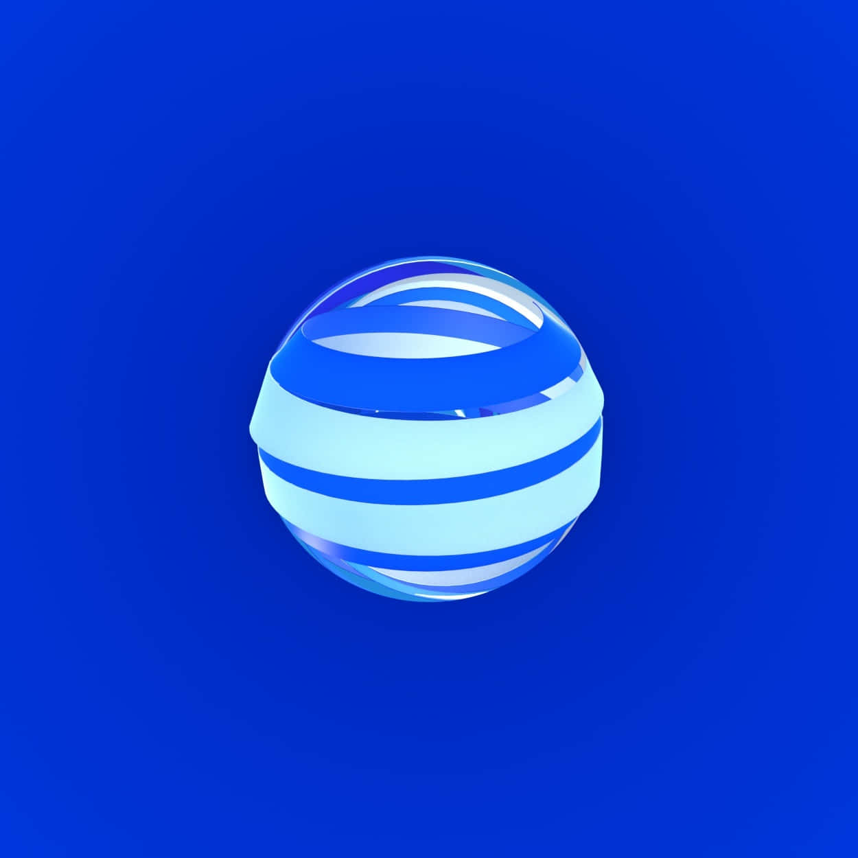 A Blue Sphere With A Blue Background Wallpaper