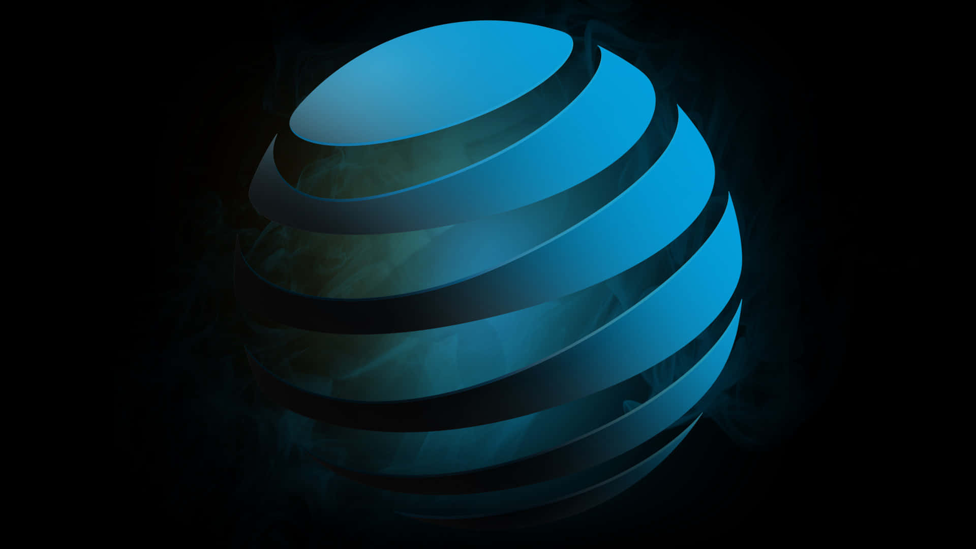 A Blue Logo With A Spiral On It Wallpaper