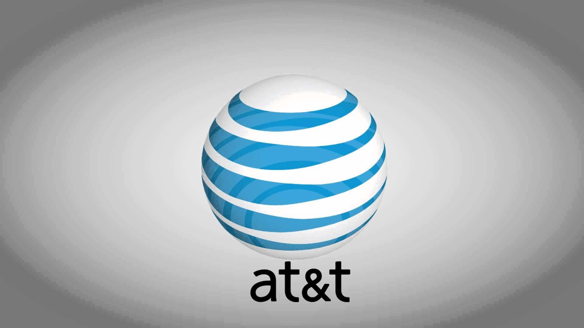 Logoet for AT&T på en grå baggrund Wallpaper