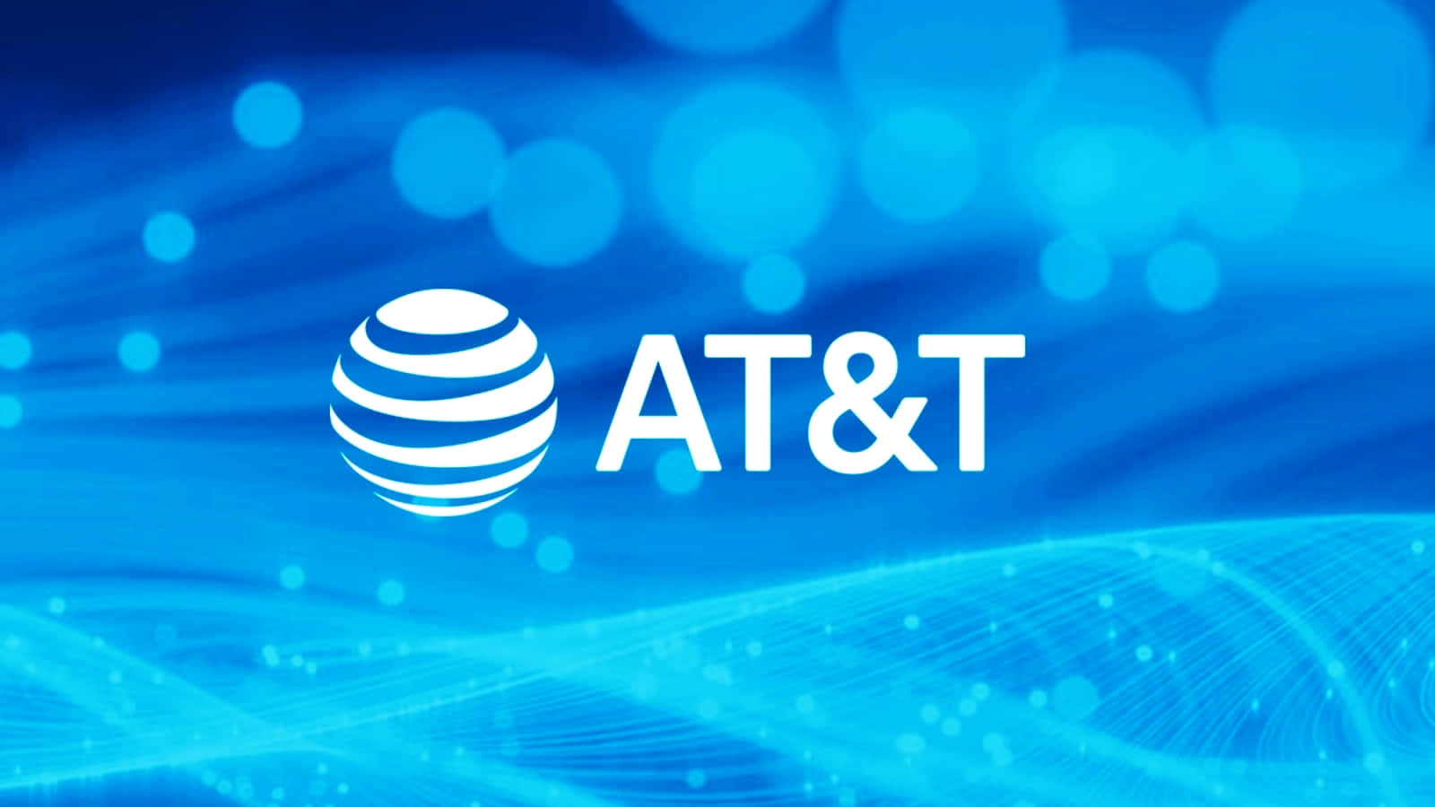 At&t Logo On A Blue Background Wallpaper