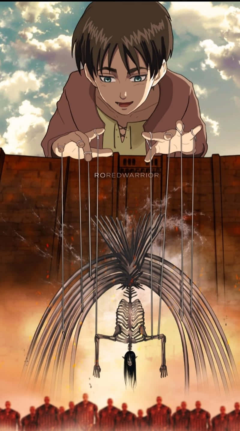 Attack On Titan Anime Eren Giant Skeleton Wallpaper