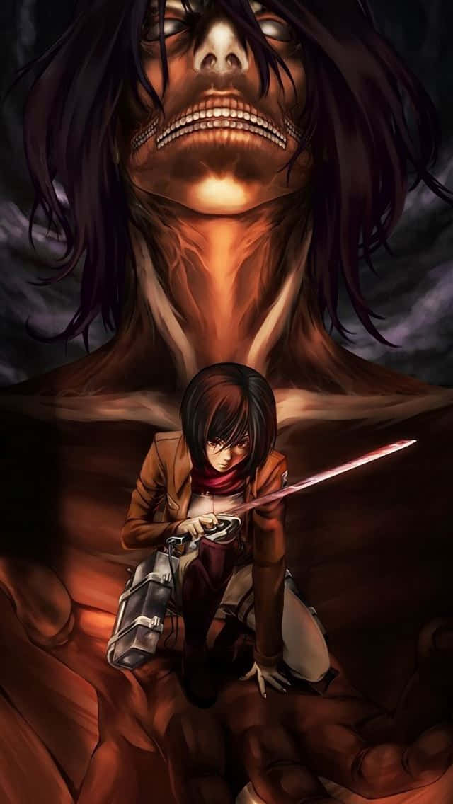 Attack On Titan Anime Eren Mikasa Wallpaper