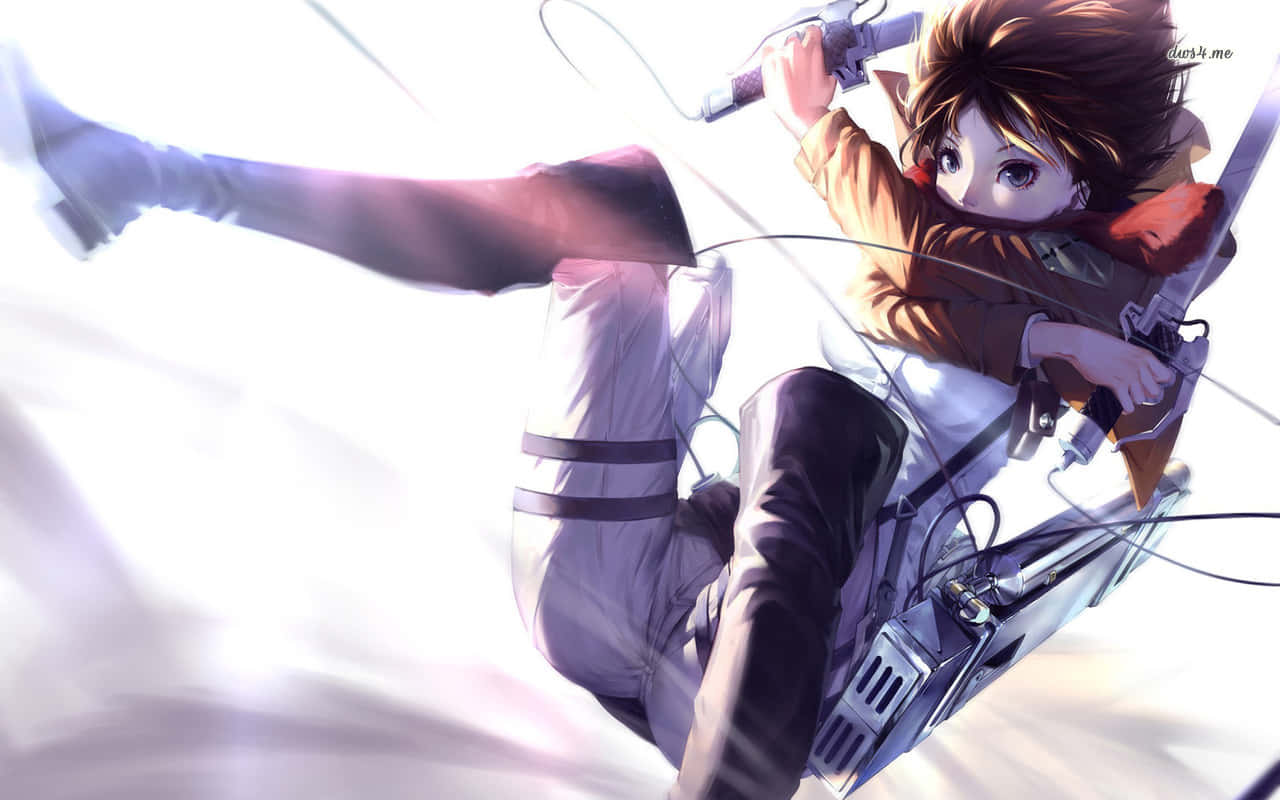 Attack On Titan Anime Mikasa Flying Wallpaper