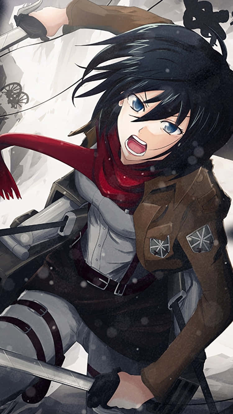 Attack On Titan Anime Mikasa Screaming Wallpaper