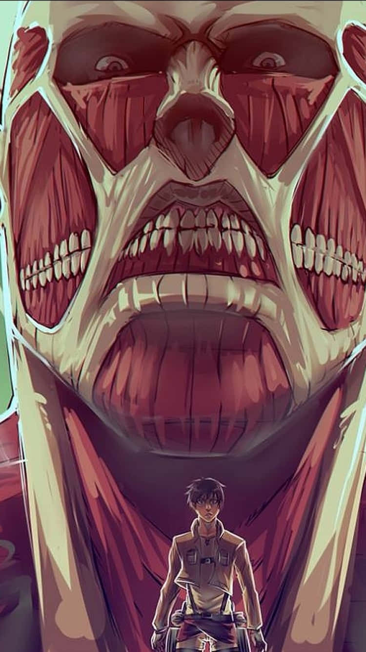 Attack On Titan Anime Red Giant Wallpaper