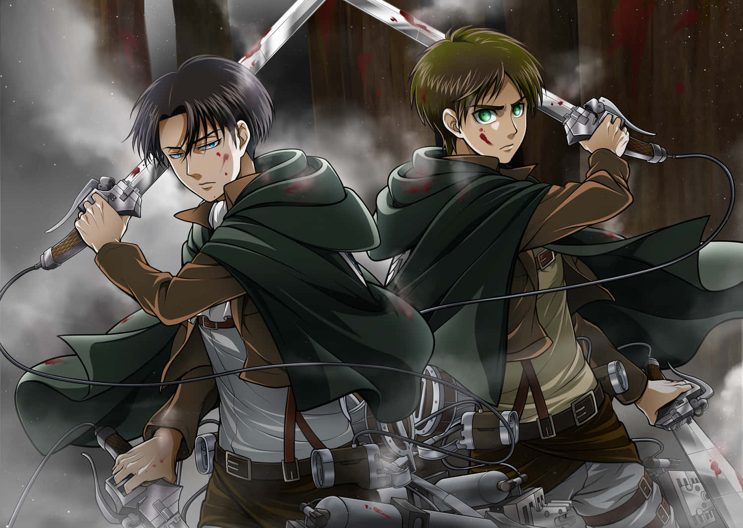 "The world of Eren Yeager and his journey to protect humanity from the 'Titans'".