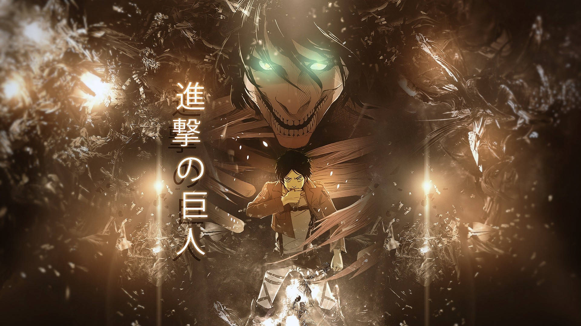 Attack On Titan Characters Eren Poster Wallpaper