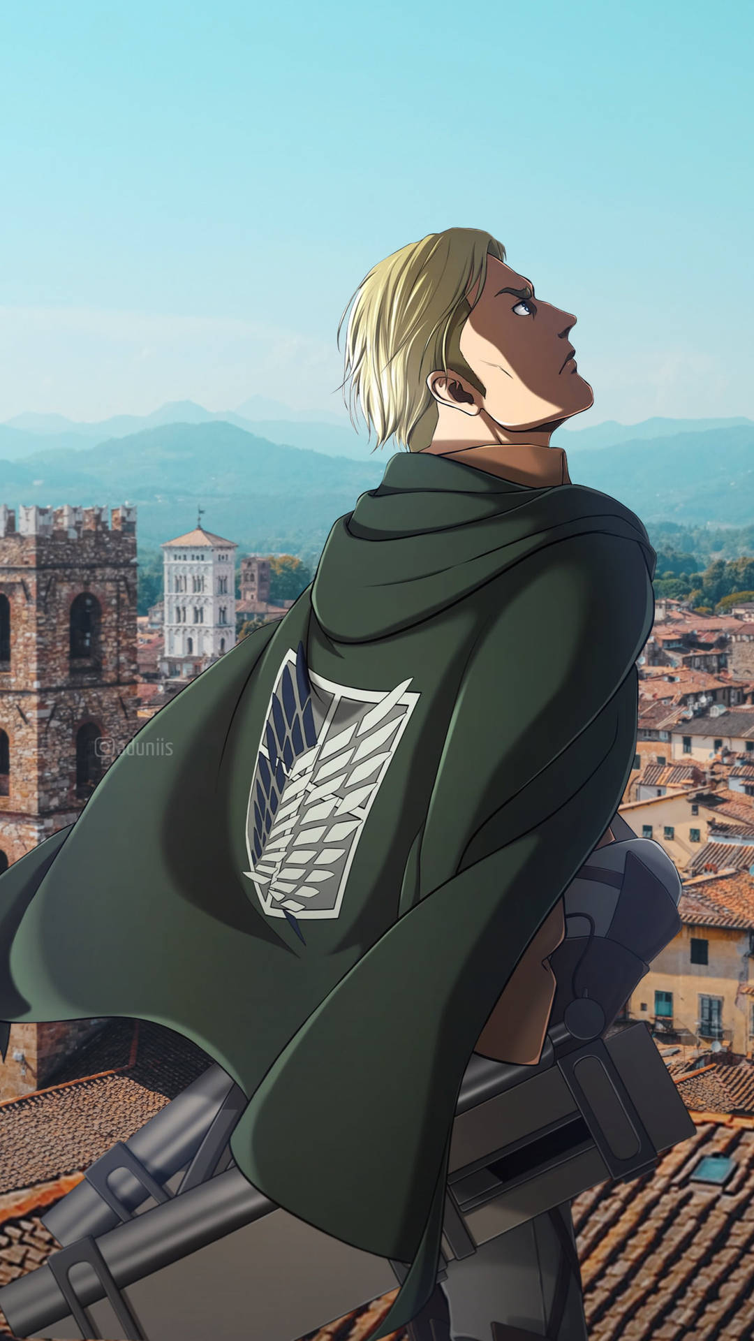 Attack On Titan Characters Erwin Wallpaper