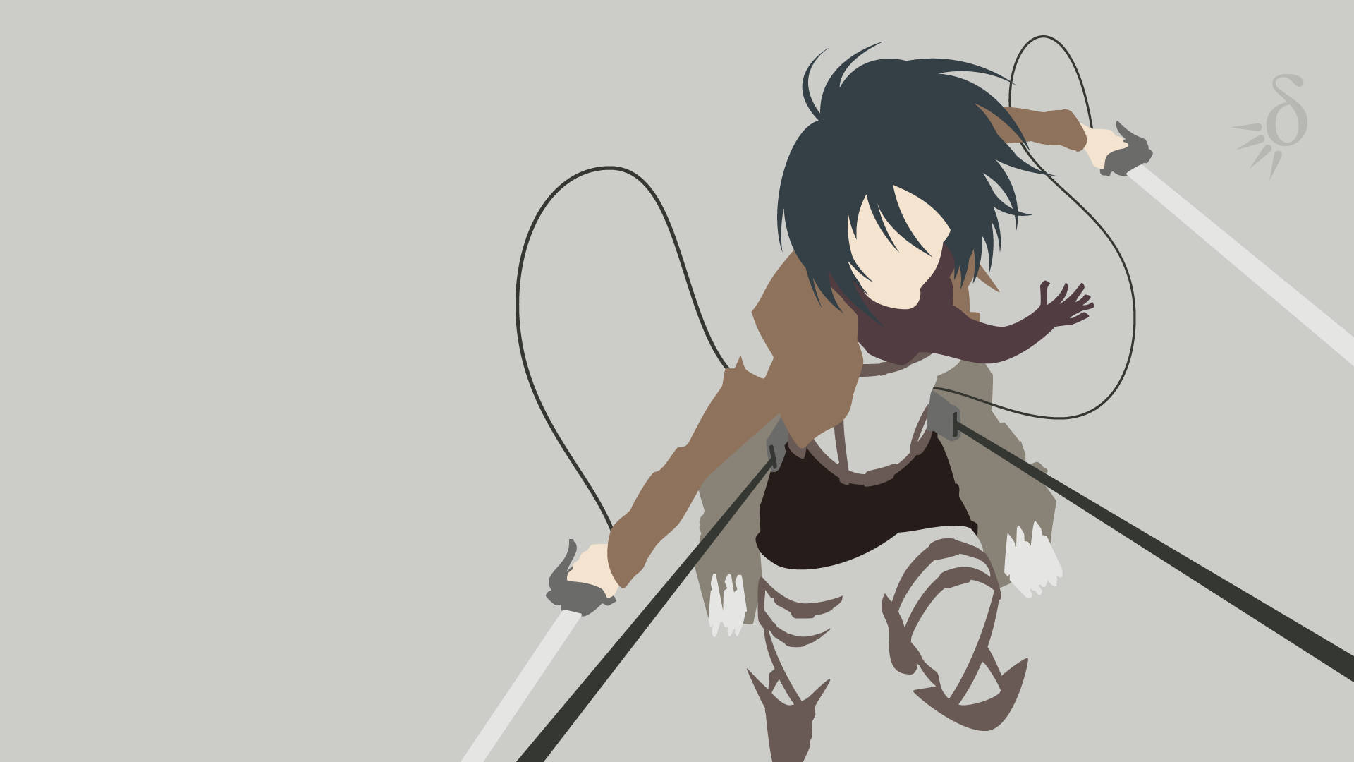 Attack On Titan Characters Mikasa Art Wallpaper