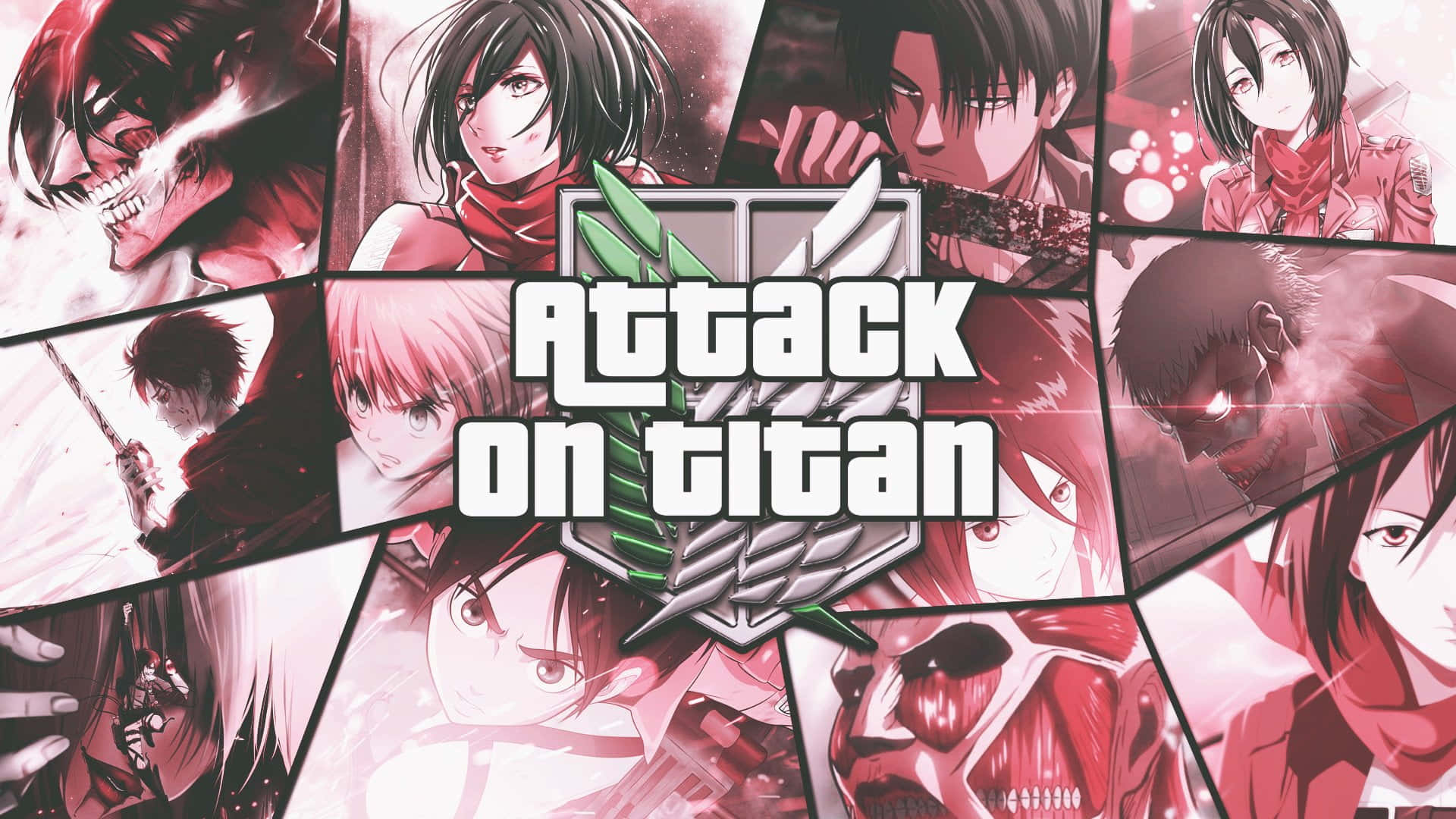 Join the fight with this Attack on Titan Poster! Wallpaper
