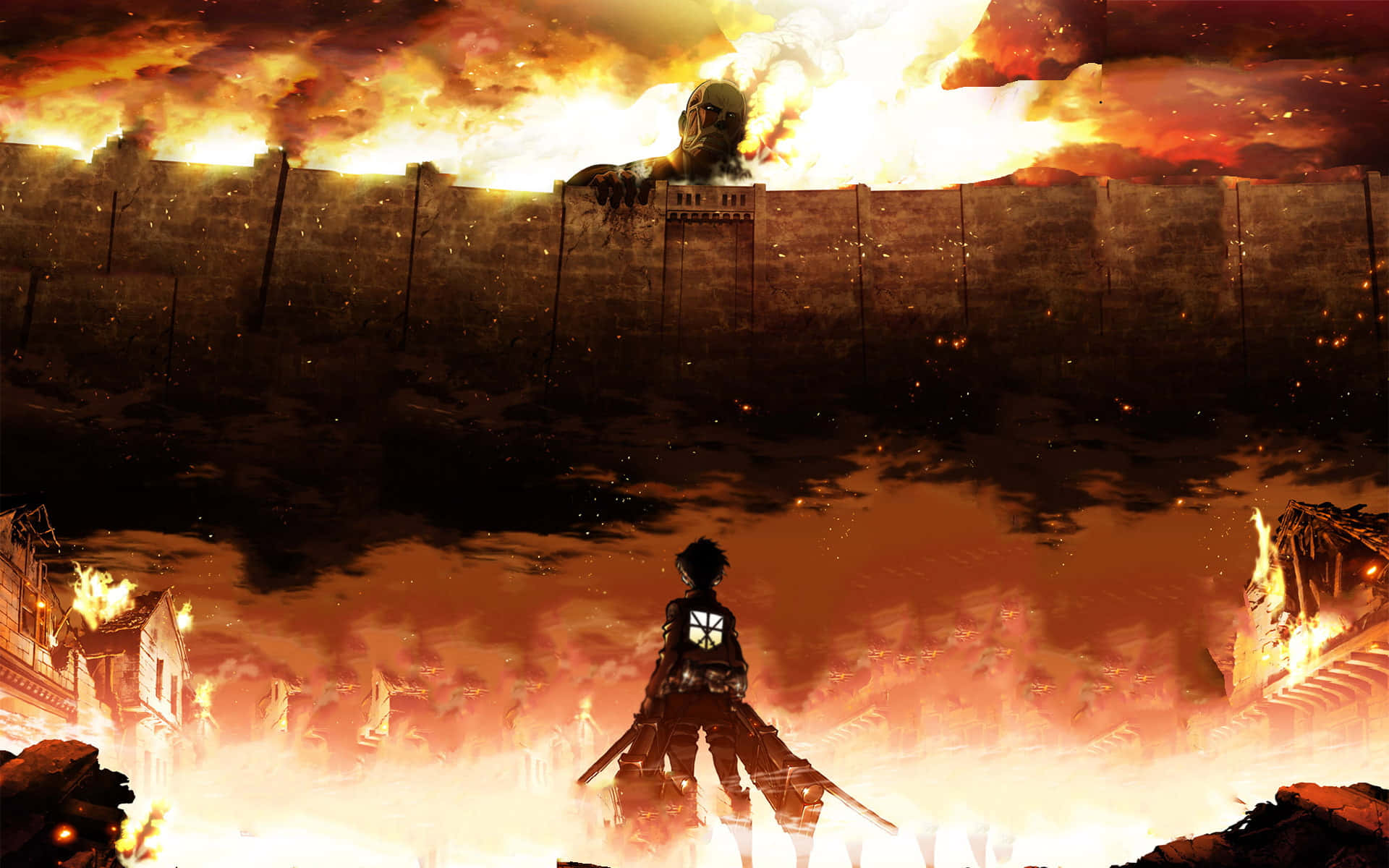 Get ready for the epic Attack On Titan series Wallpaper