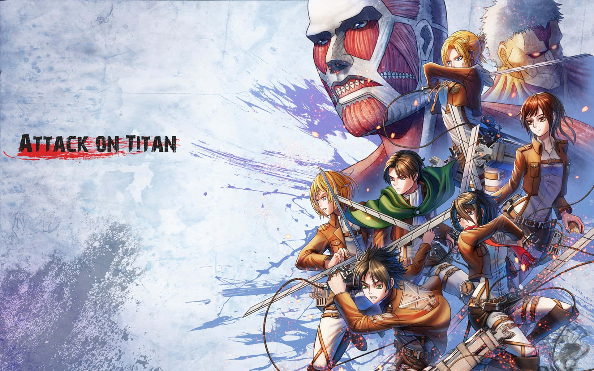 Get your hands on this awesome Attack On Titan poster! Wallpaper