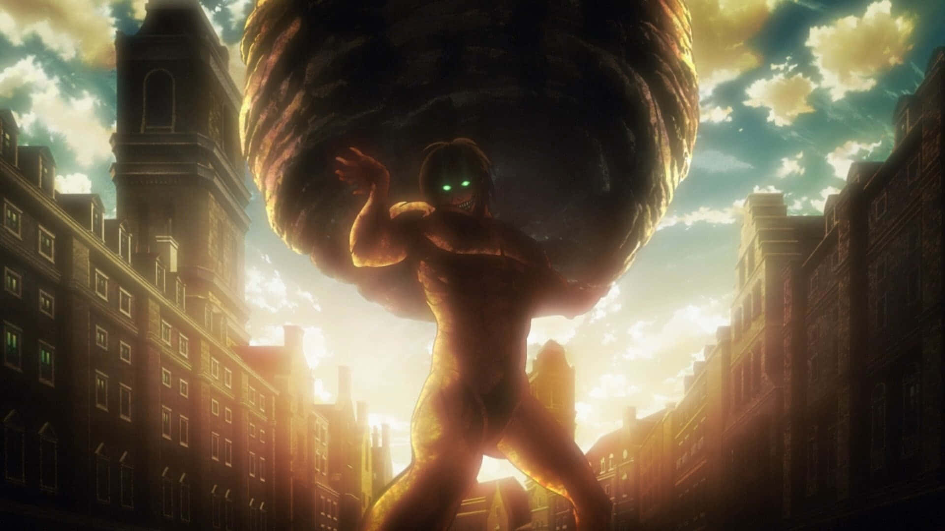Titans come to life in the first season of Attack On Titan Wallpaper