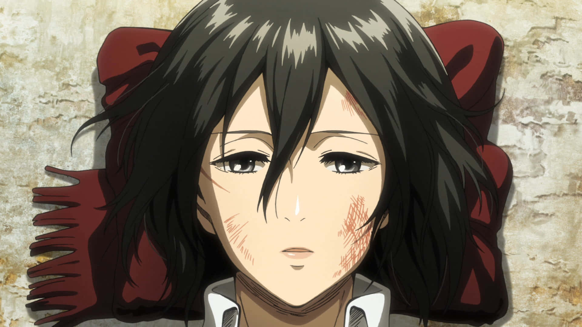 A Close-up of Main Character Eren Jaeger from Attack on Titan Season 2 Wallpaper