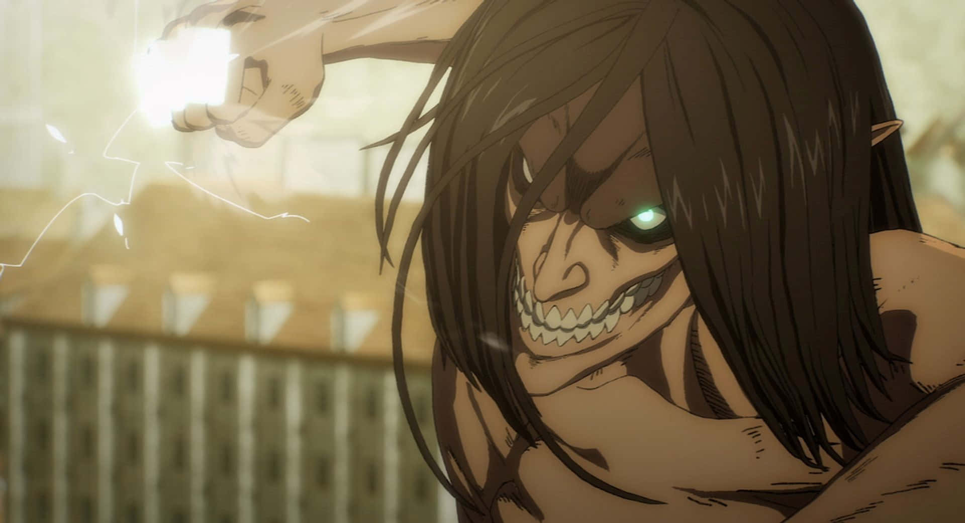 Get ready for the thrilling third season of Attack on Titan - airing now! Wallpaper