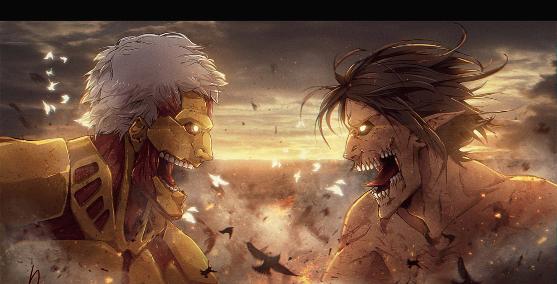 Brace yourselves for Attack On Titan Season 3 Wallpaper