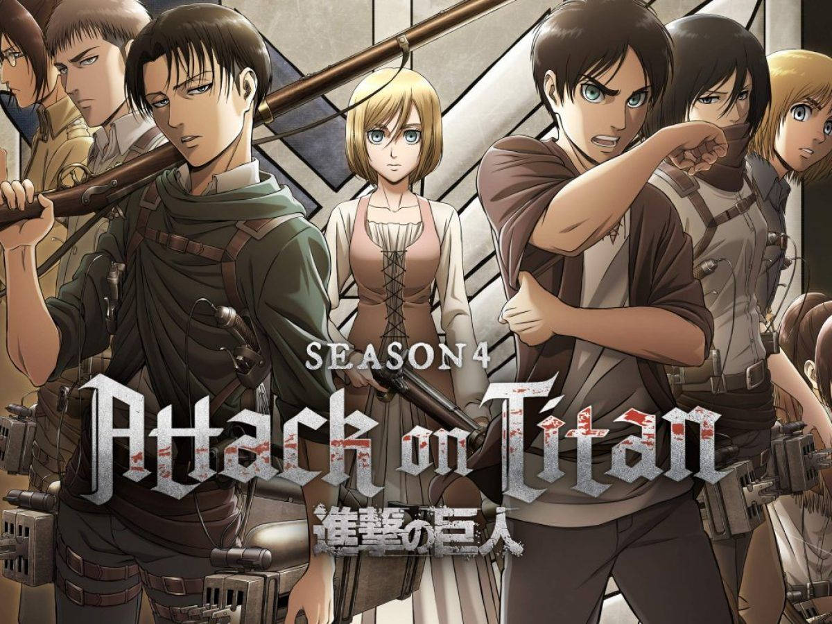 "Iconic Characters from Attack on Titan Season 4" Wallpaper