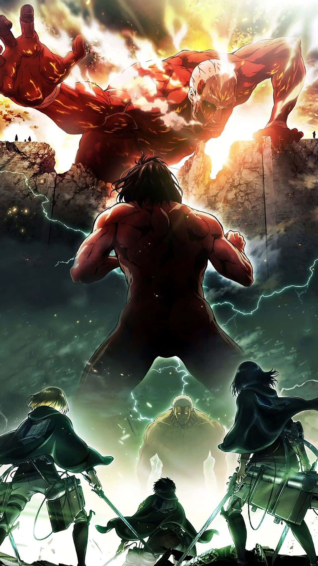 Attack on Titan Final Season Characters 4K Wallpaper iPhone HD