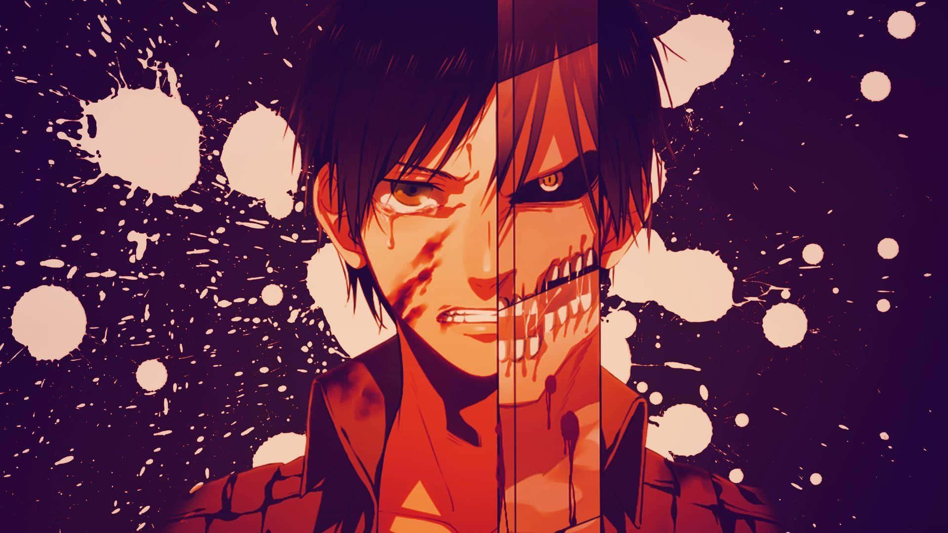 Eren Yeager has become a powerful Titan in Attack on Titan. Wallpaper
