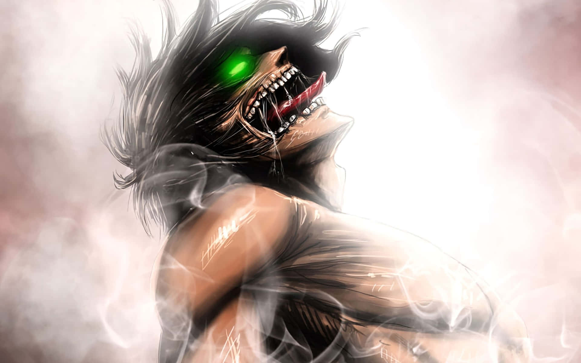 The Depiction of Attack On Titan's Most Notable Character, Titan Eren Wallpaper