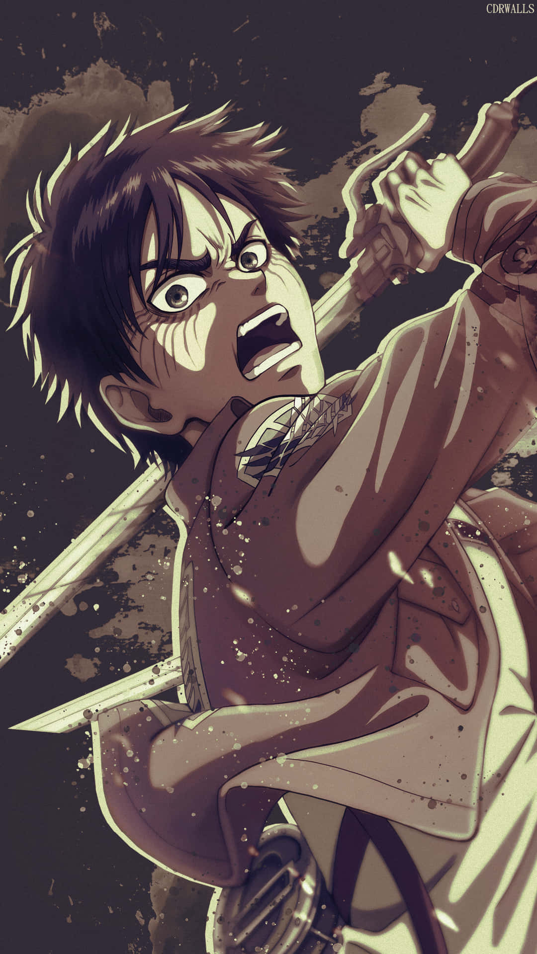Eren Yager and his monstrous Titan form Wallpaper