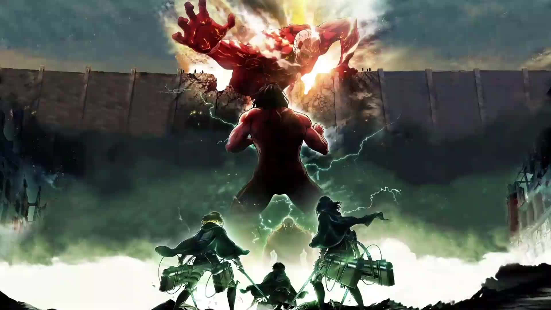Journey to save humanity in Attack On Titan Video Game! Wallpaper