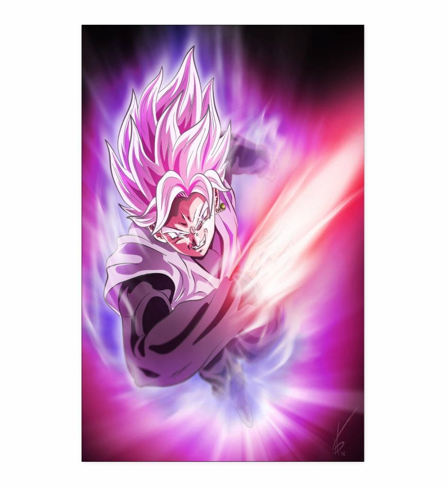 Attacking Goku Black Iphone Art Wallpaper