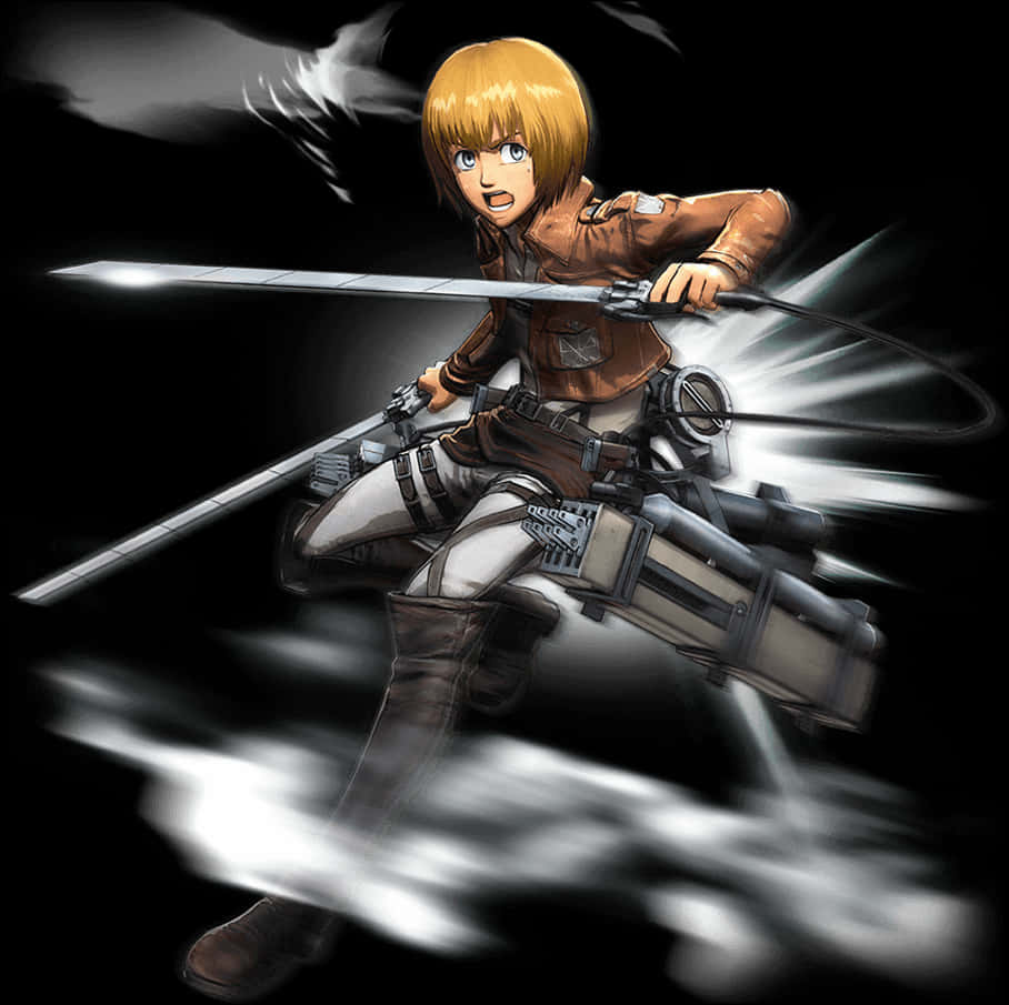 Attackon Titan Characterin Action PNG