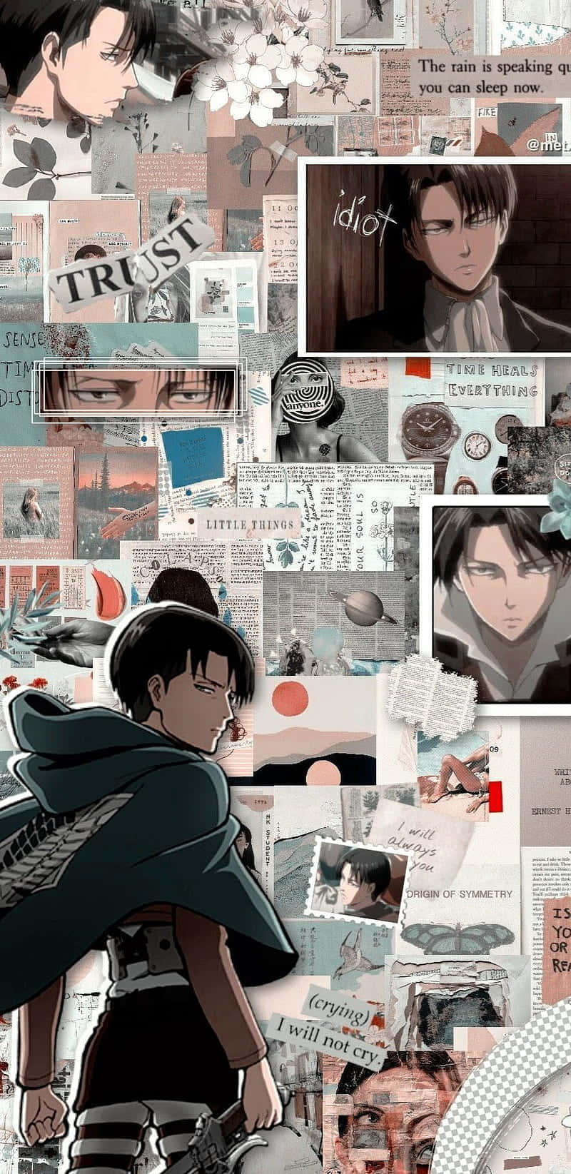 Attackon Titan Collage Aesthetic Wallpaper