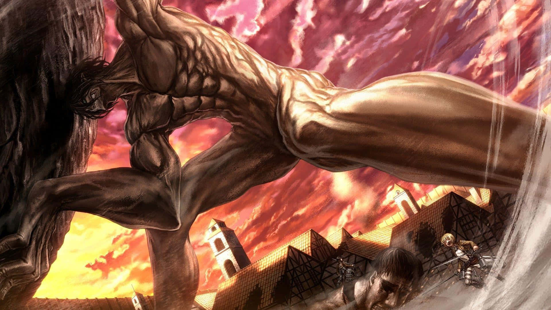 Attackon Titan Epic Showdown Wallpaper