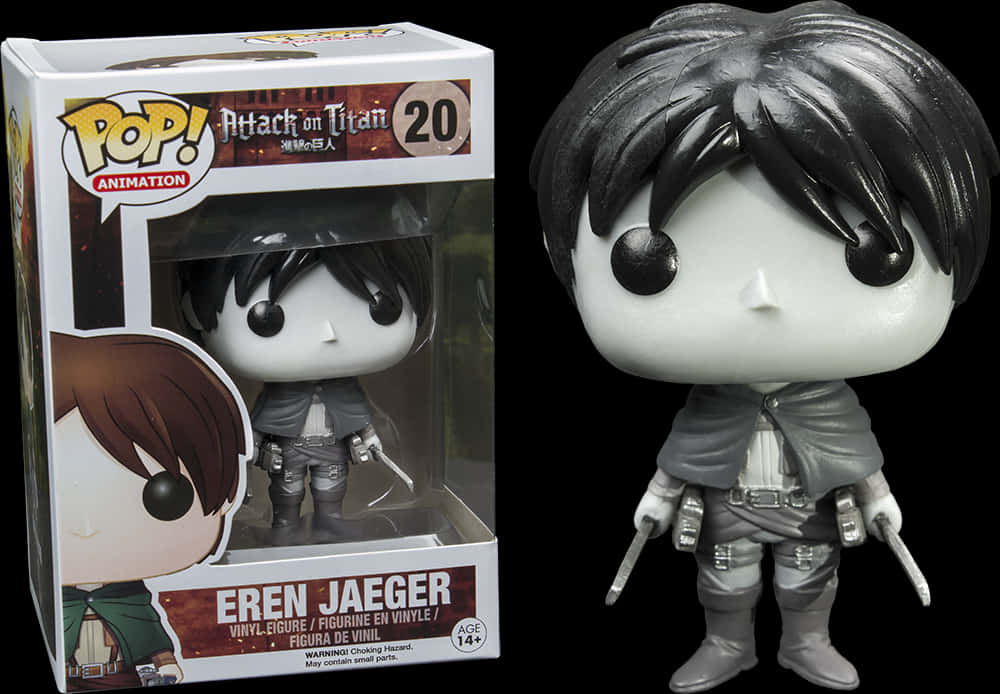 Attackon Titan Eren Jaeger Funko Pop PNG