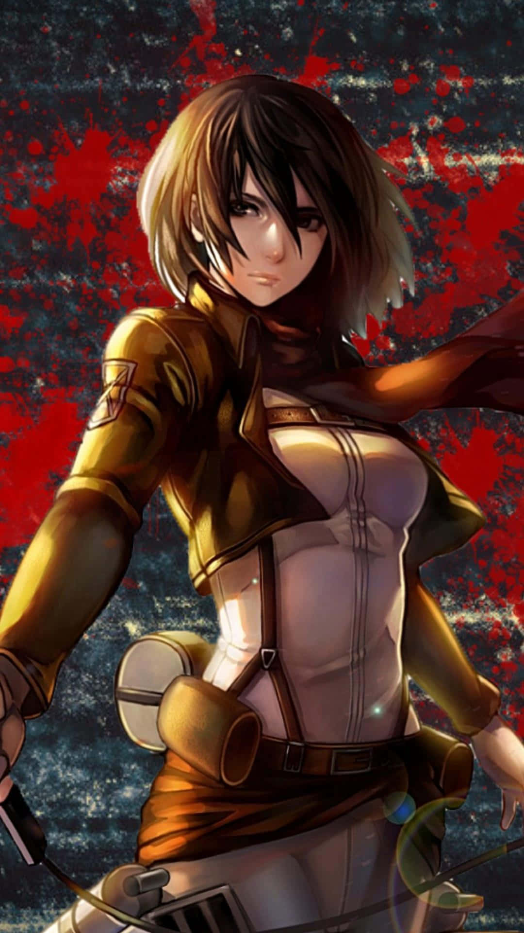 Attackon Titan Fierce Female Warrior Wallpaper