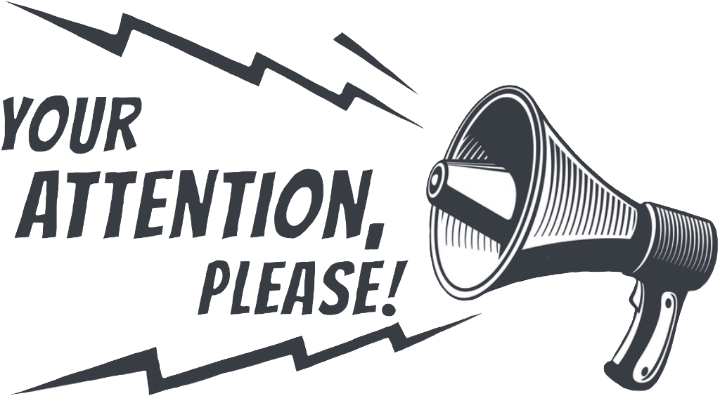 Attention Grabbing Megaphone Graphic PNG