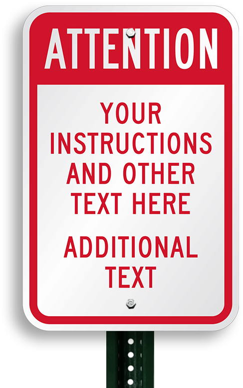 Attention Sign Blank Template PNG