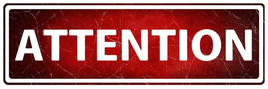 Attention Sign Red Background PNG