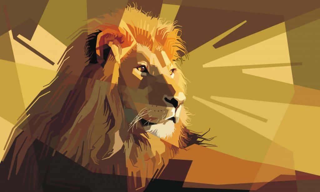 Attentive Lion Wallpaper