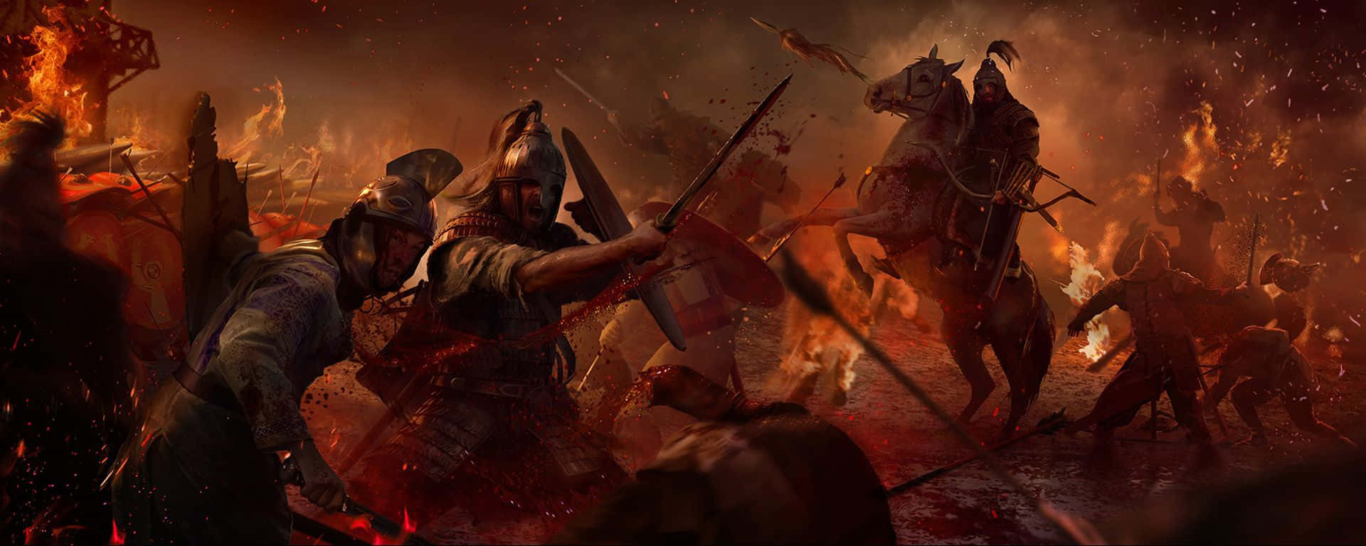 Entraen Un Mundo De Total War En Attila Fondo de pantalla