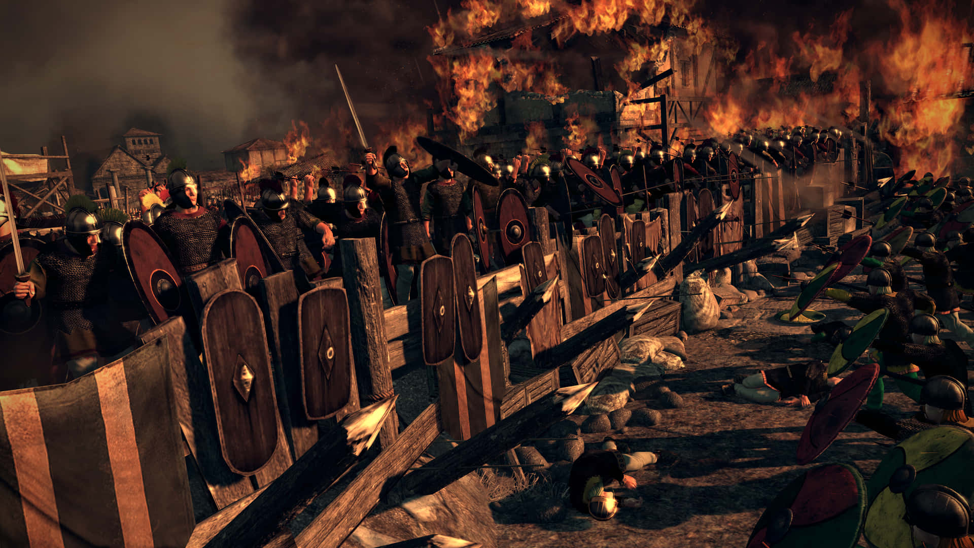 Conquistal'impero Romano In Attila Total War. Sfondo