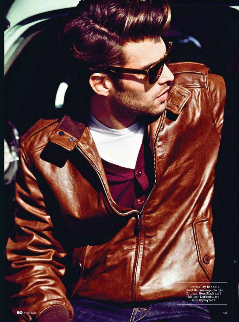 Download Attitude Boy Wearing Brown Leather Jacket Wallpaper ...
