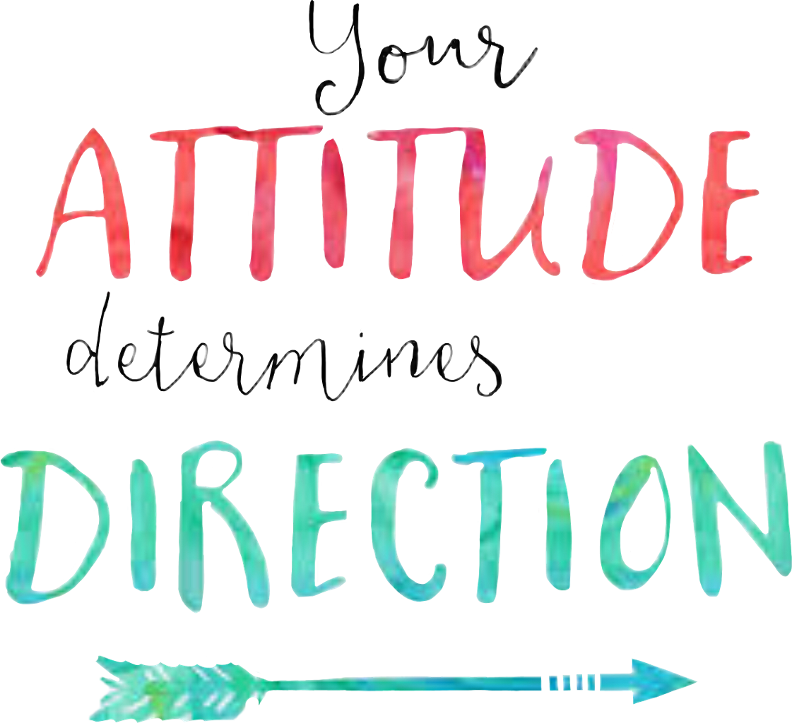 Download Attitude Determines Direction Motivational Quote | Wallpapers.com