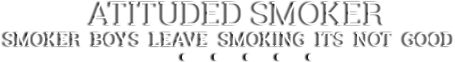 Attitude Smoker Message PNG