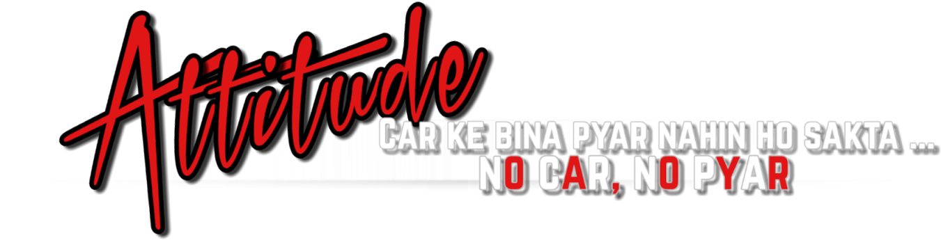 Attitude Text Banner PNG