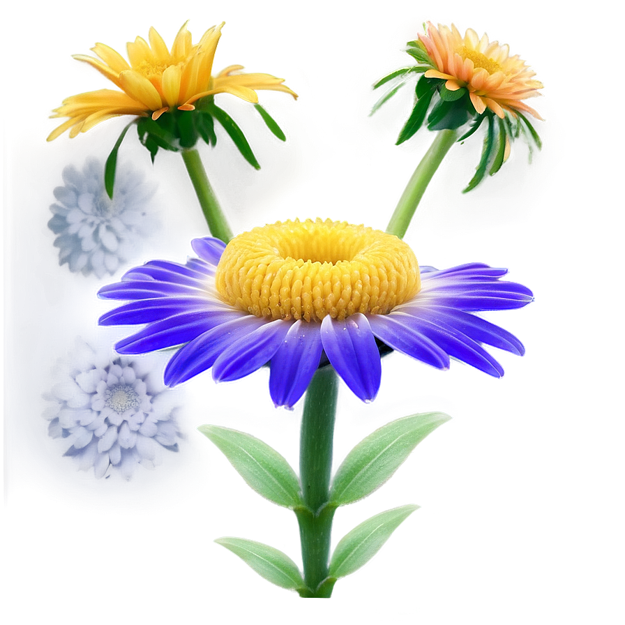 Attractive Daisy Representation Png Bqj96 PNG