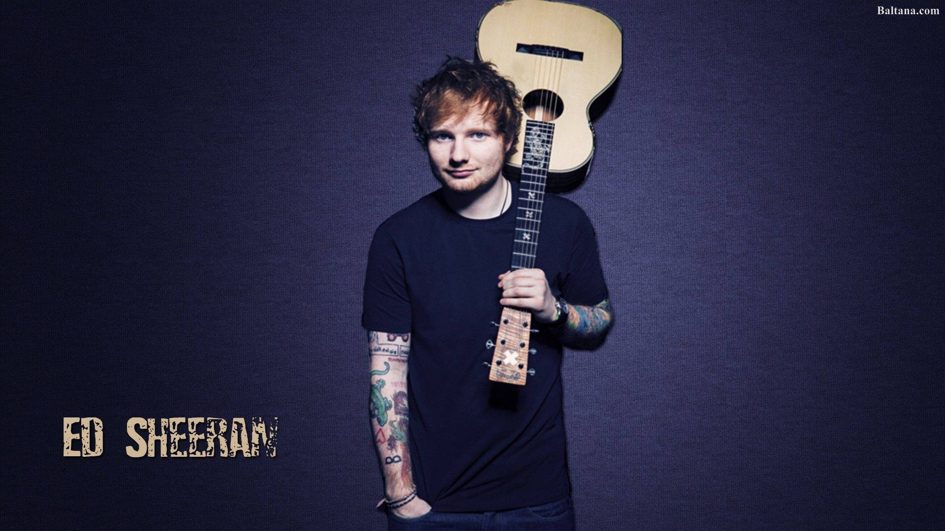 Ed Sheeran at a live show Wallpaper