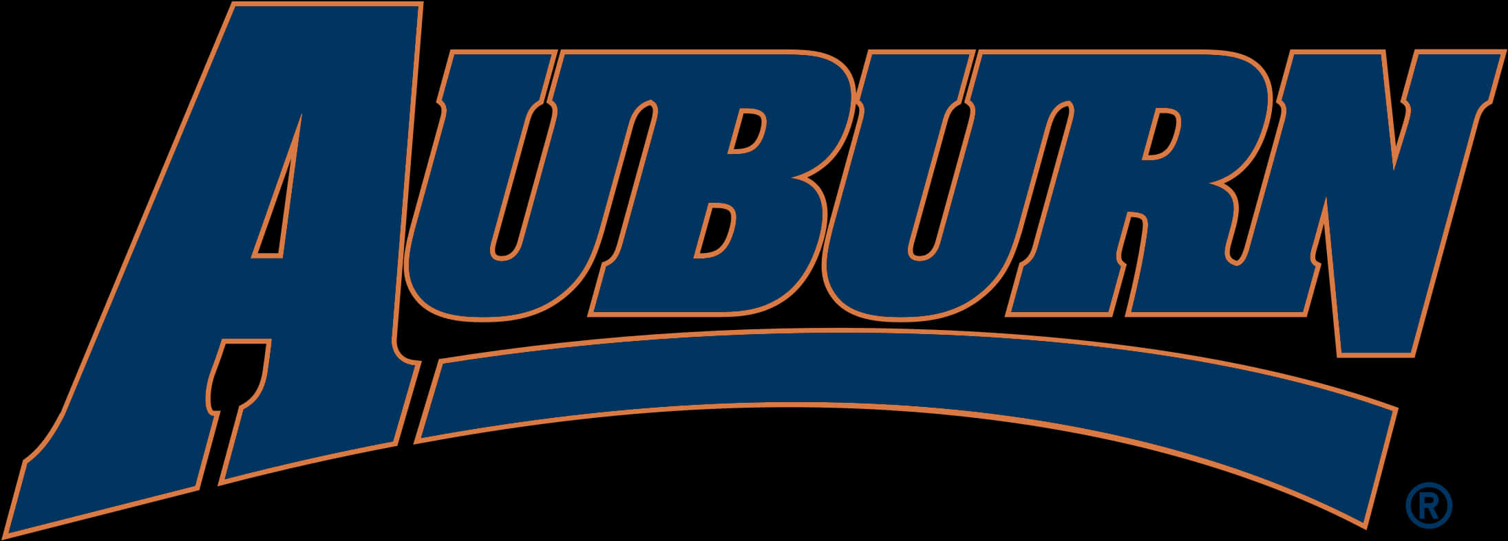 Auburn University Logo Blue Orange PNG