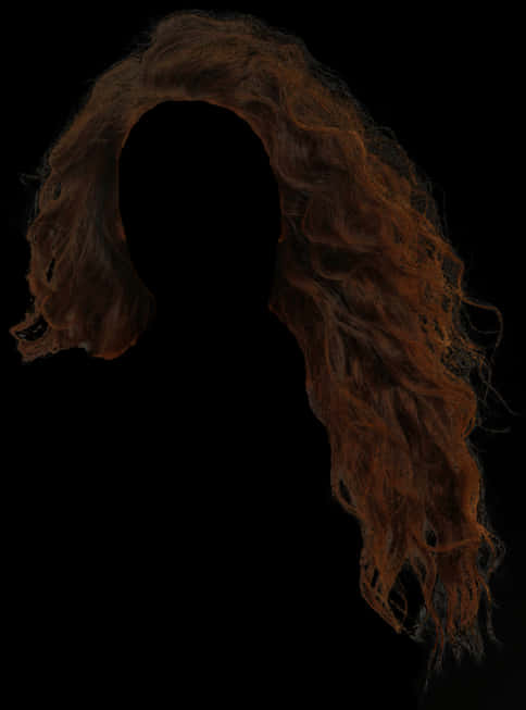 Auburn Wig Silhouette PNG