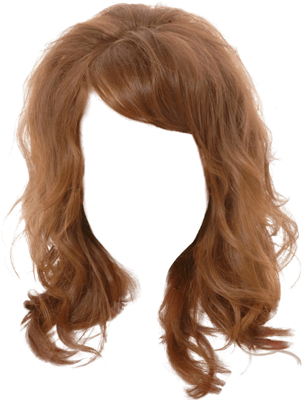 Auburn Wig Transparent Background PNG